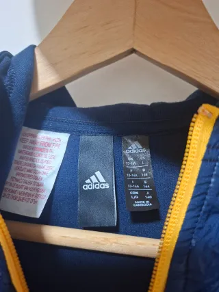 Chaqueta Adidas con cremallera y capucha Junior