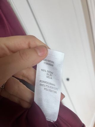 Vestido largo seda talla 42