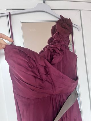 Vestido largo seda talla 42