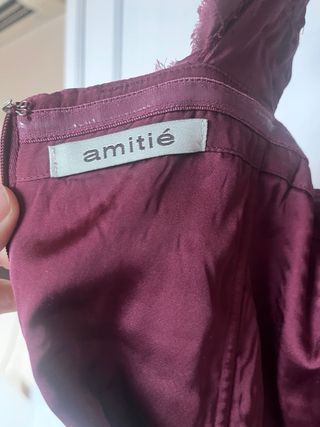 Vestido largo seda talla 42