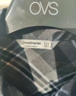 Camicia uomo quadri Stradivarius taglia S