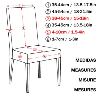 Fundas para sillas (6 unidades)