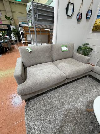 Sofá 3+2 plazas tela gris