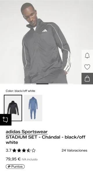 Chándal Adidas Negro Talla L