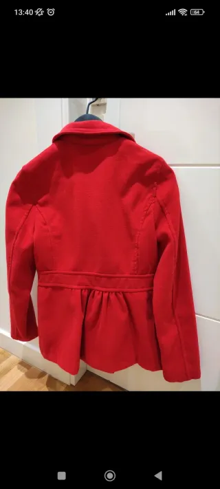 Chaqueta entallada roja