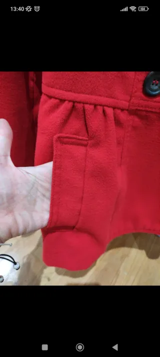 Chaqueta entallada roja