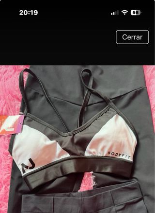 Top sujetador deportivo BODYFIT Gym Yoga talla S