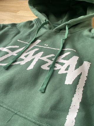 Green unisex vintage hoodie