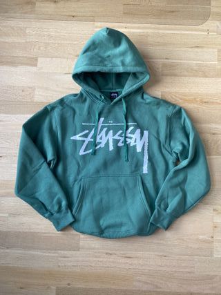Green unisex vintage hoodie
