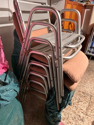 Sillas de aluminio apilables