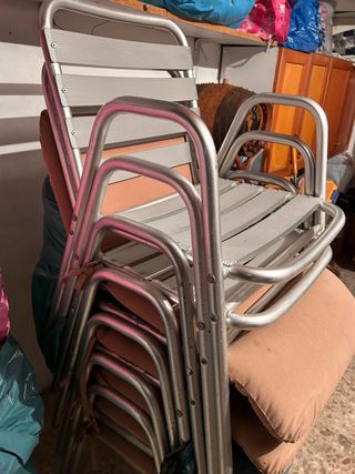 Sillas de aluminio apilables