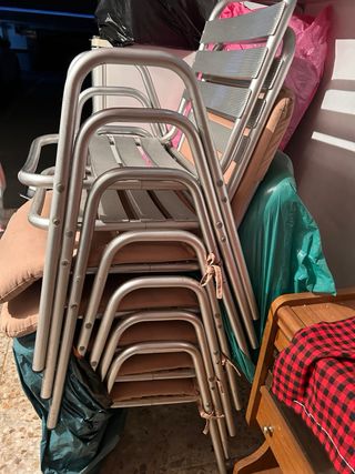 Sillas de aluminio apilables