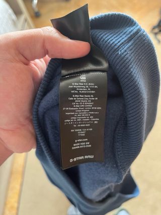 G-STAR hoodie with neck warmer