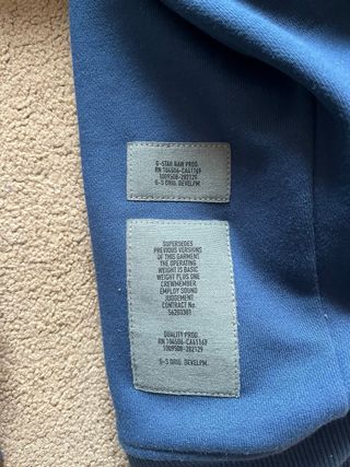 G-STAR hoodie with neck warmer