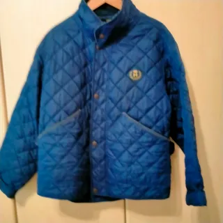 Giacca trapuntata vintage Henry Lloyd blu