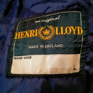 Giacca trapuntata vintage Henry Lloyd blu