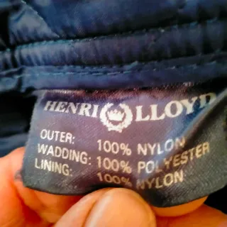 Giacca trapuntata vintage Henry Lloyd blu