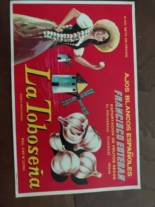 Publicidad Ajos La Toboseña Francisco Esteban