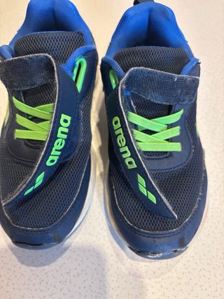 Scarpe Arena Natural 3.0 Jr Blu/Verde Misura 32