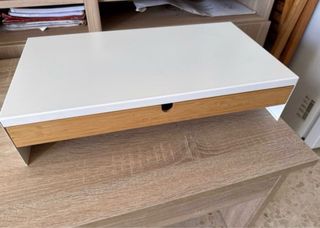 Soporte monitor Ikea blanco
