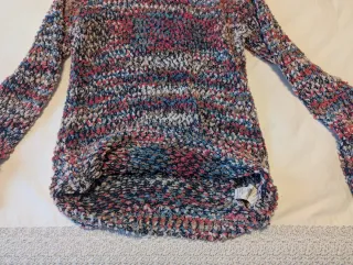 Jersey mujer cuello alto multicolor