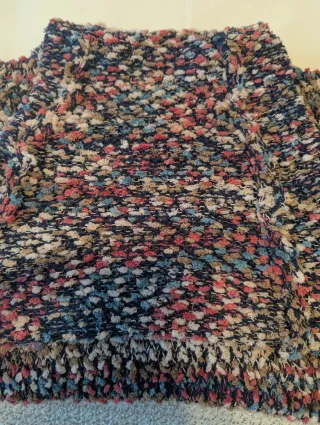 Jersey mujer cuello alto multicolor