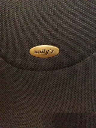 Maleta de cabina Willy's negra con ruedas
