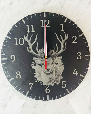 Reloj de Pizarra Grabado Láser