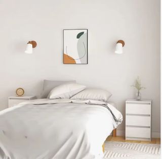 2 x Mesitas de Noche Madera Pino 40 x 29.5x 64 cm