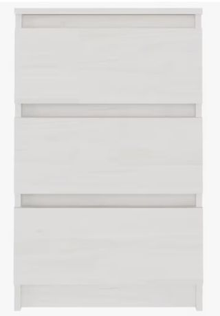 2 x Mesitas de Noche Madera Pino 40 x 29.5x 64 cm