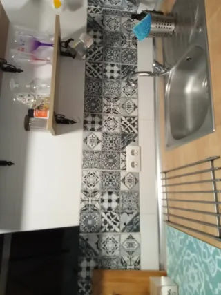 Caja de baldosas motivo hidráulico