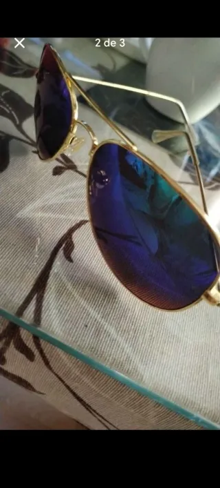 Gafas de sol Ray-Ban originales Aviator Doradas Az