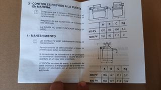 Bomba de agua ESPA FV 1200M 230V
