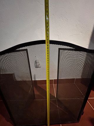 Protector chimenea salvachispas metal negro