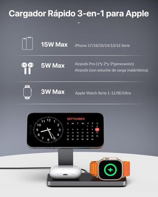 NUEVO! Cargador Inalámbrico 3 en 1 Mag-Safe