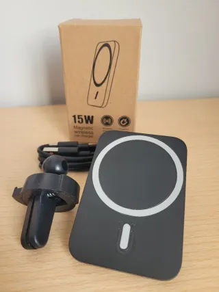 Cargador Inalámbrico Magnético Coche 15W