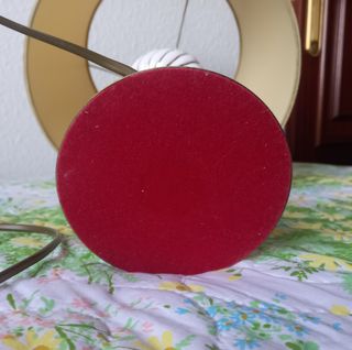 Lámpara de mesa vintage porcelana y oro