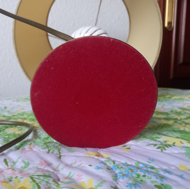 Lámpara de mesa vintage porcelana y oro