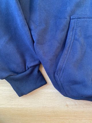 Blue unisex vintage hoodie