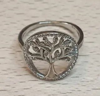 Sortija Plata Árbol de la Vida Circonitas