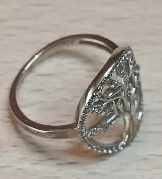 Sortija Plata Árbol de la Vida Circonitas