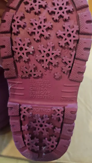 Botas de agua/nieve rosas para niña