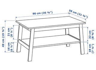 Mesa de centro Ikea Lunnarp blanca