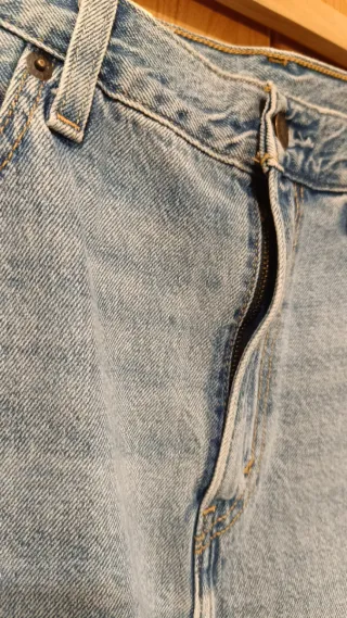 Falda larga vaquera Levi's azul