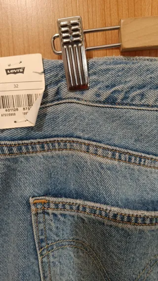 Falda larga vaquera Levi's azul