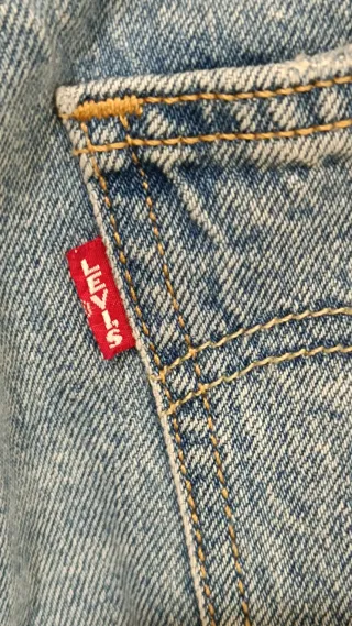 Falda larga vaquera Levi's azul