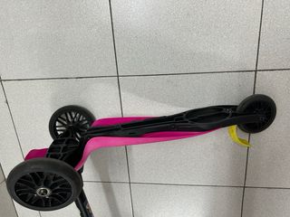 Monopatín 3 ruedas fucsia Decathlon
