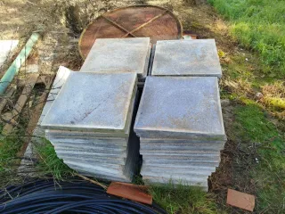 Losa de terrazo gris