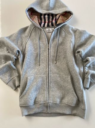 Sudadera Burberry Gris Cremallera