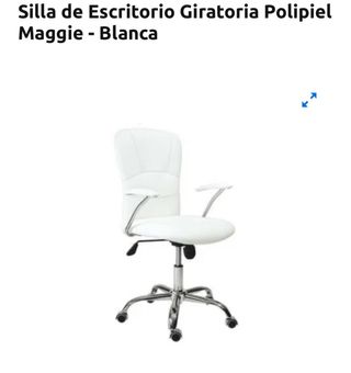 Silla de oficina blanca